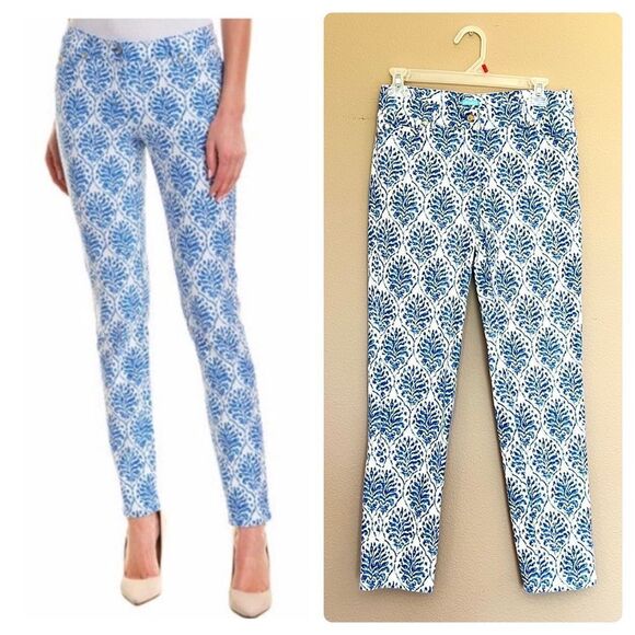 J. McLaughlin Lexi Printed Slim Fit Pants - Picture 1 of 10